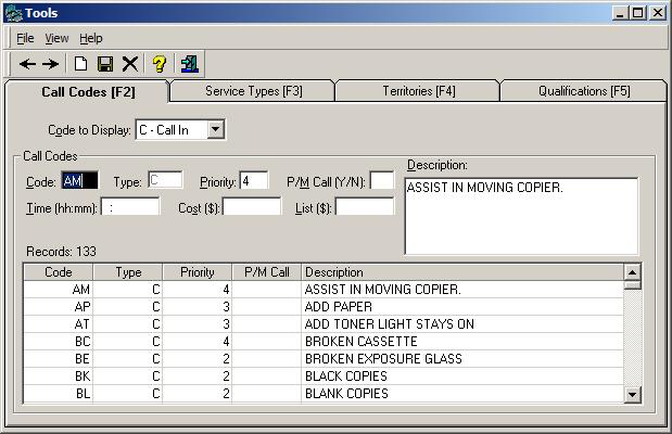 Setting Up Service Codes You use service codes to separate and track serialized inventory service history.