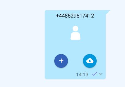 When you receive a contact you can add it to your address book by clicking on
