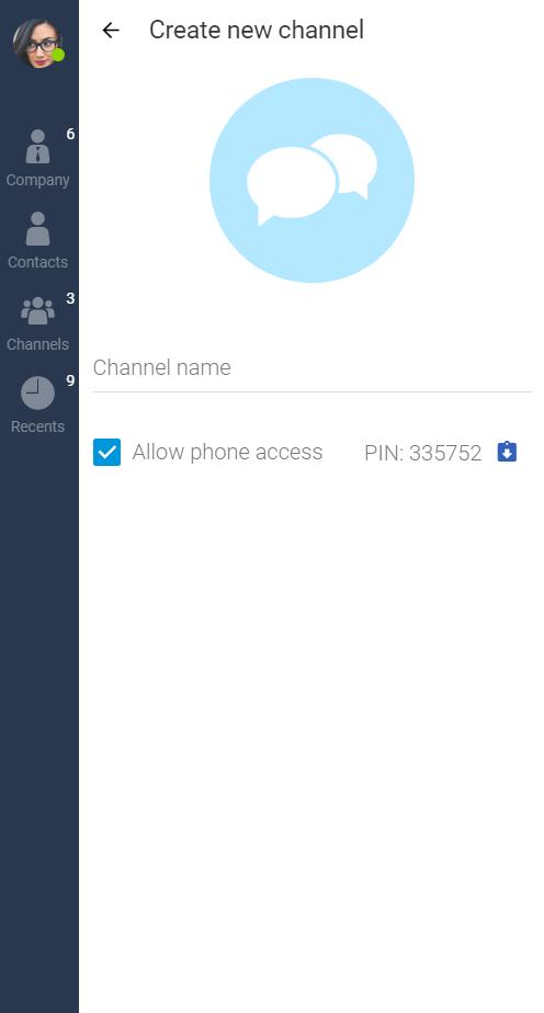 12.1 Channel picture and name An admin can add a picture which will be