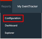 In the EventTracker Enterprise web interface, click the Reports menu, and then