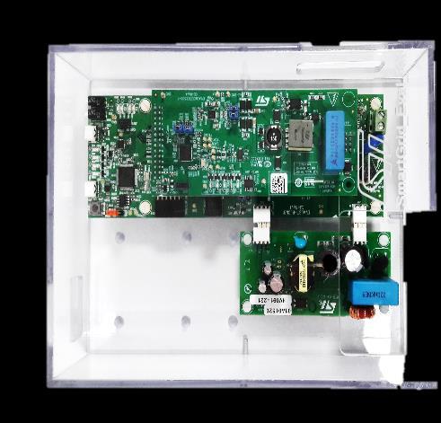 ST8500 Evaluation Board 14 EVALKITST8500-1 The kit includes three boards: the ST8500 PLC module including the companion STLD1 line driver the STM32 motherboard the power supply board based on the
