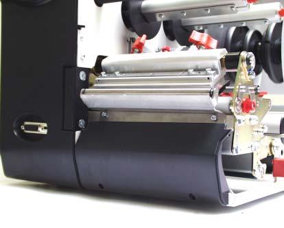 3 When using a 64-xx dispenser or Chess x dispenser, remove the dispensing edge to gain easier access to the print roller. 1 1 5.