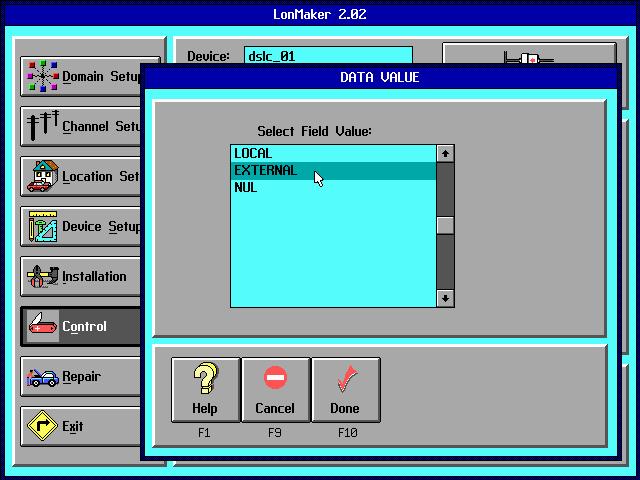 723PLUS/DSLC Network Binding/DOS Application Note 26031 However, if the current state is LOCAL, select the Modify button along the bottom of the screen (or press F2).
