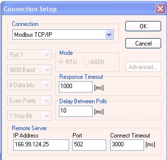 Appendix A: Demonstrate Modbus operation using Modbus-TCP Order and download Modbus Poll from http://www.modbustools.com/download.asp.