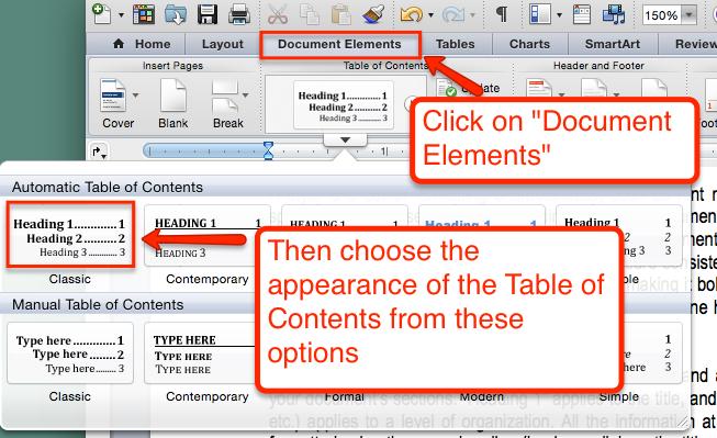 Tables of contents give an overview of the document s sections and since page numbers are clickable allow readers to quickly navigate the information.