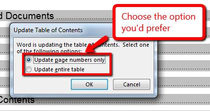 Then select the option you want and click OK. 4.