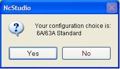 If the software runs for the first time, a dialog box will pop up, asking you to choose a configuration before opening the software, as shown below.