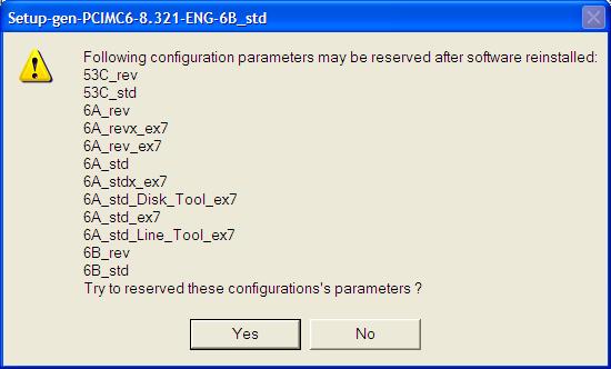 If you save the parameter settings here, you can apply all the settings to the current software, needless