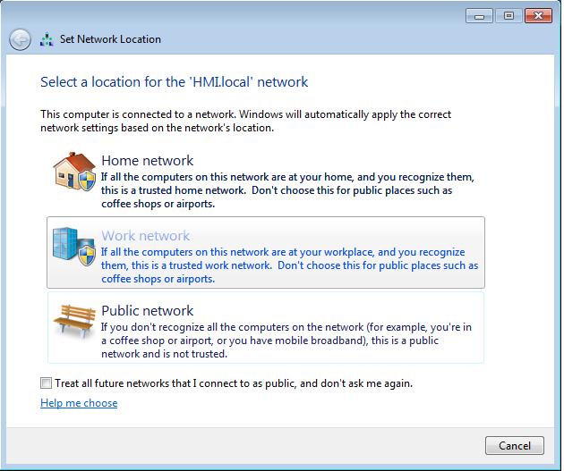 Windows Control Panel Network and Sharing Center Work Network 10.