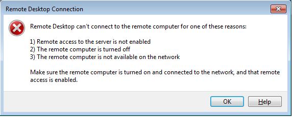 9.2.2 Network Connection Issue or Target Host (VM) is Offline If the Thin Client network connection has been lost (refer to the section Verify Thin Client Network Connection), or the target VM is