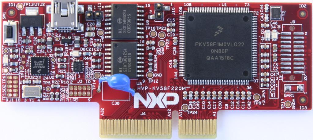 containing up to 256 KB of flash memory. This daughter card is developed for use in motor-control applications, together with the High-Voltage Platform power stage.