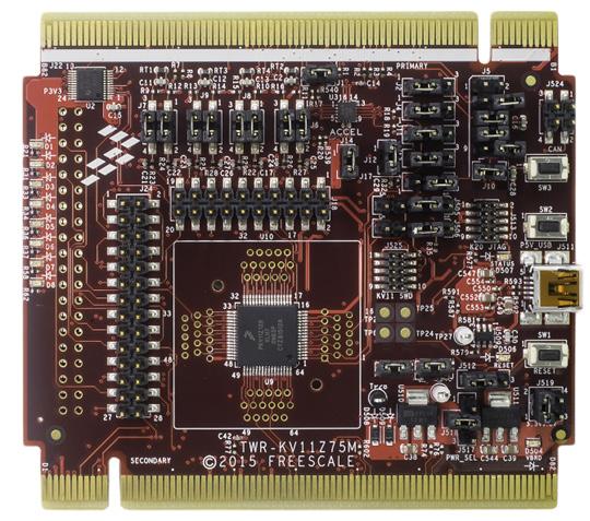 Hardware Setup 4.3.3. TWR-KV11Z Tower System module The TWR-KV11Z75M is a development tool for the NXP Kinetis KV1x family of MCUs built around the ARM Cortex-M0+ core.