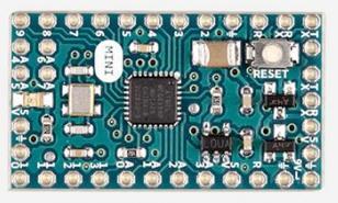 Arduino Mini Microcontroller Operating Voltage Input Voltage Digital I/O Pins Analog Input Pins DC Current per I/O Pin Flash Memory SRAM EEPROM Clock Speed Length Width