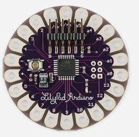 Arduino LilyPad Microcontroller Operating Voltage Input Voltage ATmega168 or ATmega328V 2.7-5.