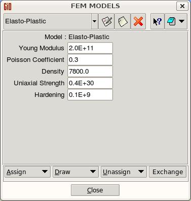 4.2. FEM MATERIAL 39 4.2 FEM Material There is only one type of FEM materials. This material is called Elasto-Plastic and the window is shown in Figure 4.8: Figure 4.