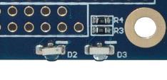 Connect Tech Xtreme I/O ADC-DAC User Manual LED Indicators The Xtreme I/O ADC-DAC has 2 indicator LEDs as shown below.