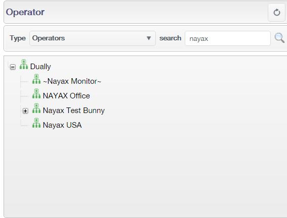 Search options Enter search criteria as desired. Operator (Area/Route/Location) Leave blank or select highest hierarchical level for system-wide results.