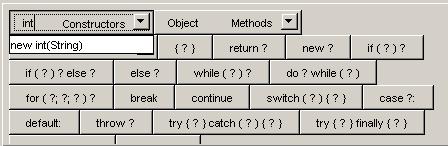 The word Object is highlighted in blue and the arrow cursor changes to an input cursor ( ) indicating this is a text field that you can change. Enter the Java class name that you want.