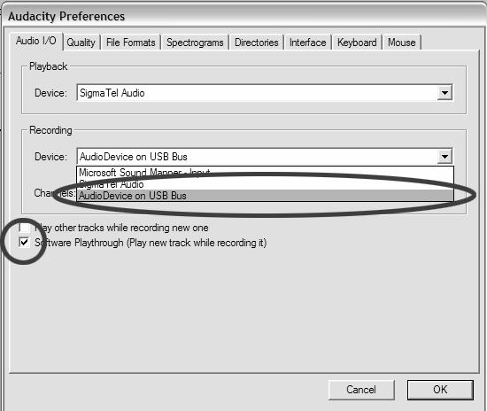 RECORD YOUR VINYL TO YOUR WINDOWS PC Audacity Recording Software Your USB turntable is compatible with any recording software that supports USB Audio devices.