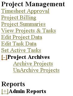 exception is the Project Summaries web page which contains a check box allowing you to include archived records in your summaries and reports.