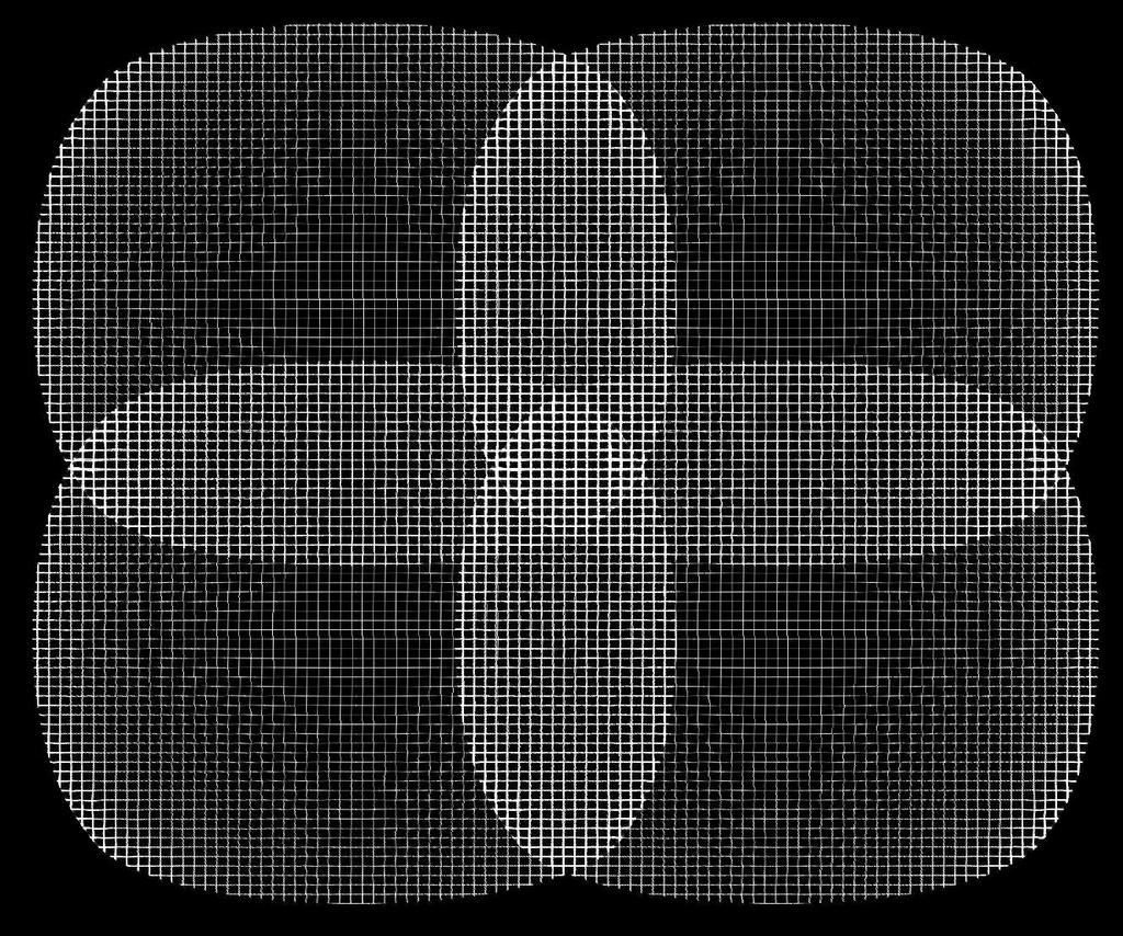and dense (b) correspondences; using rational bicubic Bezier patches using sparse (c) and dense (d)