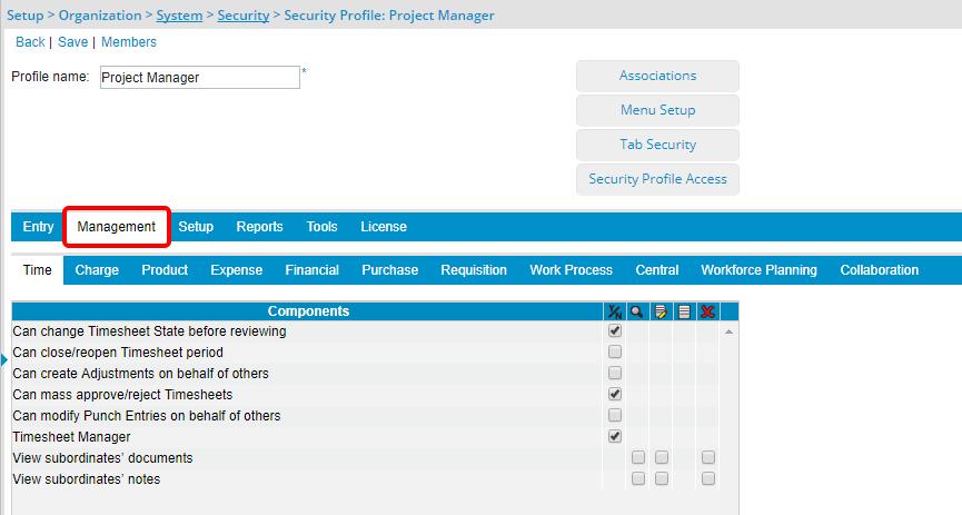 4. Select the Management Tab Upon the