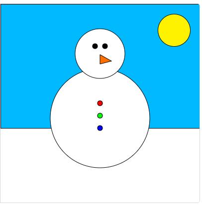 A small exercise Try to make this snowman in the sun.