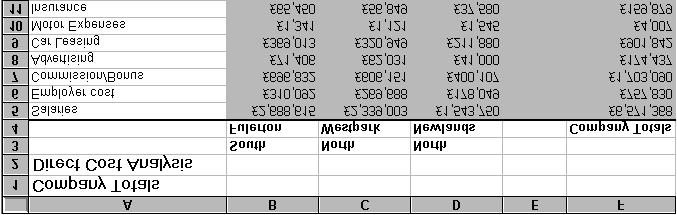 The linked values are displayed on the Company Totals sheet. 7.