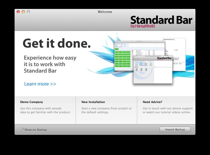 INTRODUCTION & INSTALLATION System Requirements Standard Bar requires Mac OS X 10.6 or later.