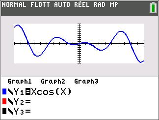 re^(qi) (polar complex mode) displays complex numbers in the form re^(qi). FULL HORIZONTAL GRAPH-TABLE FULL screen mode uses the entire screen to display a graph or edit screen.