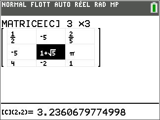 Working with Matrices You can enter matrices using the matrix editor on your graphing calculator.