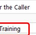 Example using the Transfer the Caller to.