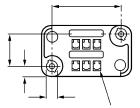 Special Blindmate Drawer Connectors (Continued) Socket Housing, 6 Positions Part Number 343886-1.354 [9.00] 1.009 [25.62].177 [4.50] Accepts the following AMP-LEAF Crimp Snap-In Contacts:.