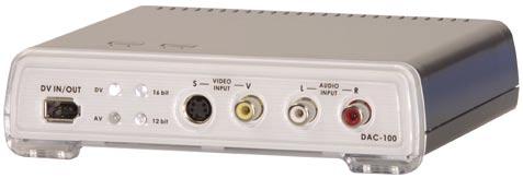 2 MEET THE DAC-100 INPUT SIDE Input Selector Audio Bit Rate Selector FireWire Input/Output
