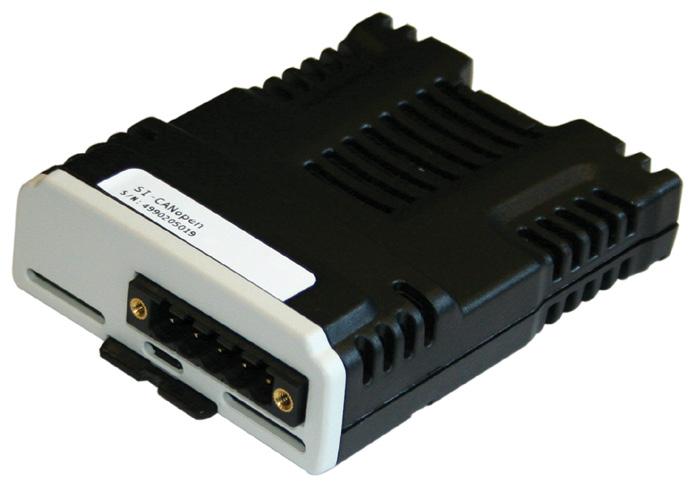 SI-CANOPEN Unidrive M s CANopen interface module supports various profiles including several drive profiles.