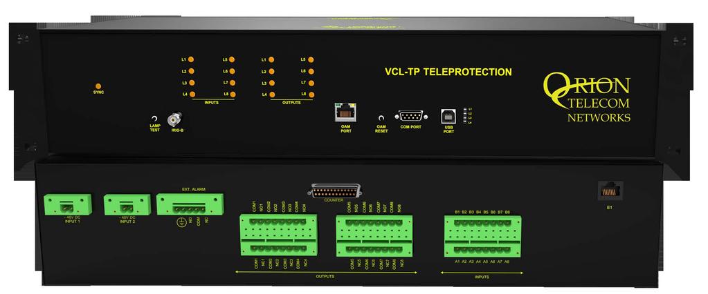 VCL-TP, Teleprotection Equipment The VCL-TP, Teleprotection Equipment offers a choice of transmission interfaces which include the IEEE C37.94; IP/MPLS; G.703 E1, 2.048Mbps and G.