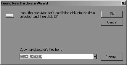 The Found New Hardware Wizard continues to prompt for the needed information. 3. Select Search for a suitable driver for the 1394 DV Camcorder (Non DirectShow) and click Next.