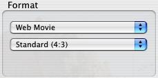 12. In the format section, choose Web Movie in the menu at the top. 13. In the rendering section, choose Higher Quality. 14. Click the Export button and type in a file name for your movie. 15.