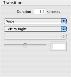Setting duration of transitions Setting duration of transitions To change a transition duration using the inspector Select one or more transitions(see the section called Selecting transitions ).