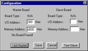 No board found? If you see a "No Board Found" message, you may have either an I/O conflict or a memory conflict. To solve the problem, try the following: 1.