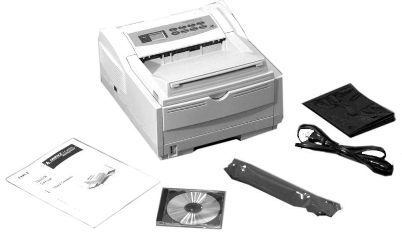 1 Setup Guide Overview Check Contents ➊ ➊ Printer ➋ Toner ➌ Power Cord ➍ CD ➏ ➎ Light-Shield Bag