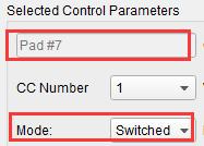 Assign pads to send MIDI Machine Control commands (MMC) Use the pads to transmit MIDI notes Switch between two values of any MIDI CC# by playing a pad Assign a button to control any MIDI CC# and