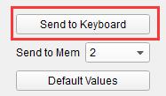 Select #2 in the drop-down list as pictured above. Once you re sure where the preset will be stored, click the Send to Keyboard button: 5.1.