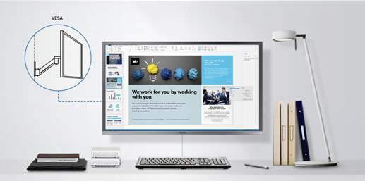 THE UH85 32 UHD MONITOR WITH WIDER WORKSPACE AND LIFE-LIKE DETAILS THE SH85 WQHD BUSINESS MONITOR WITH BEZEL-LESS