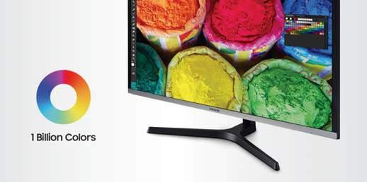 The UH85 s infinitesimal quantum dots in 1 billion hues, particularly with enriched reds and greens, create images in