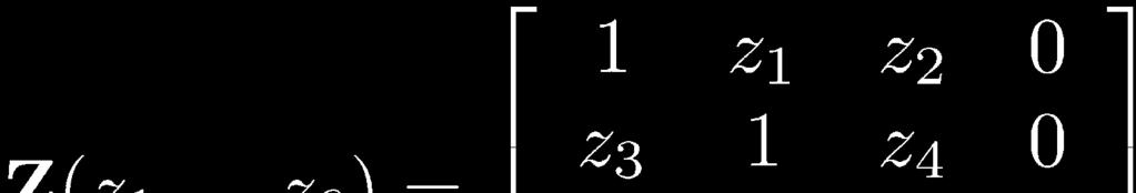 matrices, homogeneous Last row is always [0 0 0 1] Any such matrix represents