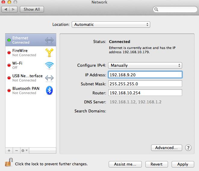 V-1-4-3. Mac 1. Launch System Preferences and click on Network. 2.