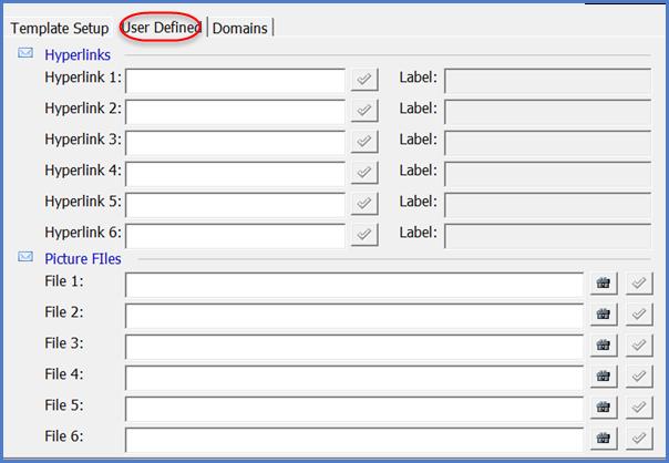 User Defined Fields Hyperlinks & Labels These hyperlinks and labels are designed to work with the pictures that you can add to your email content (below).
