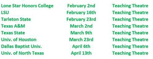 PANTHER DEN COLLEGE VISITS Juniors and Seniors Only The following colleges will be here during