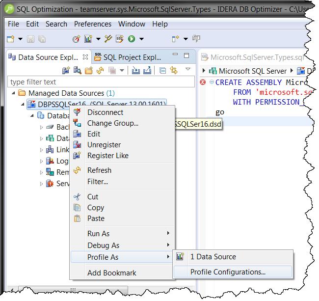 Browsing Data Sources GETTING STARTED WI TH DB OPTIMIZER To analyze and tune statements on data sources within your enterprise, you must access the data source objects within the application.